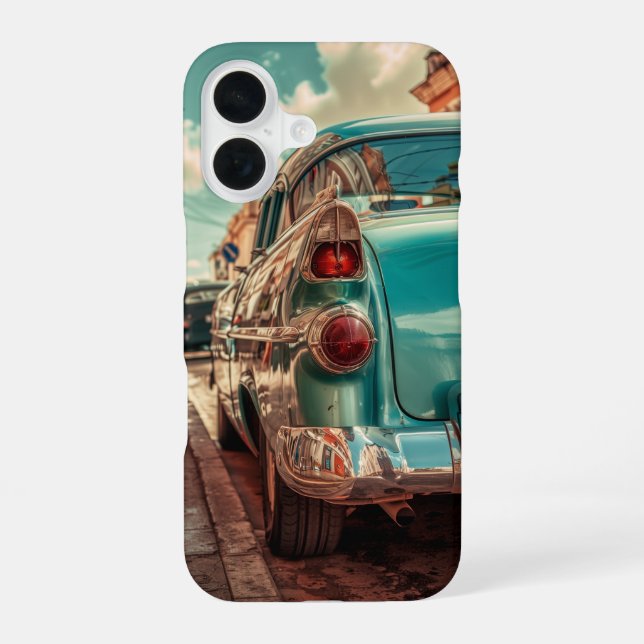 Vintage Car iPhone 16 Hülle (Rückseite)