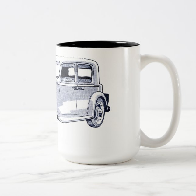 Vintage Car Kaffee Tasse (Rechts)