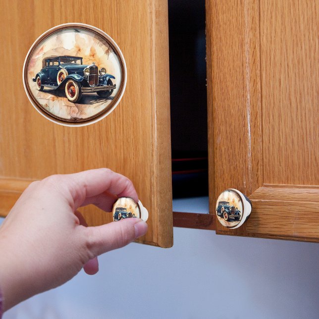 Vintage Car Keramikknauf (Von Creator hochgeladen)