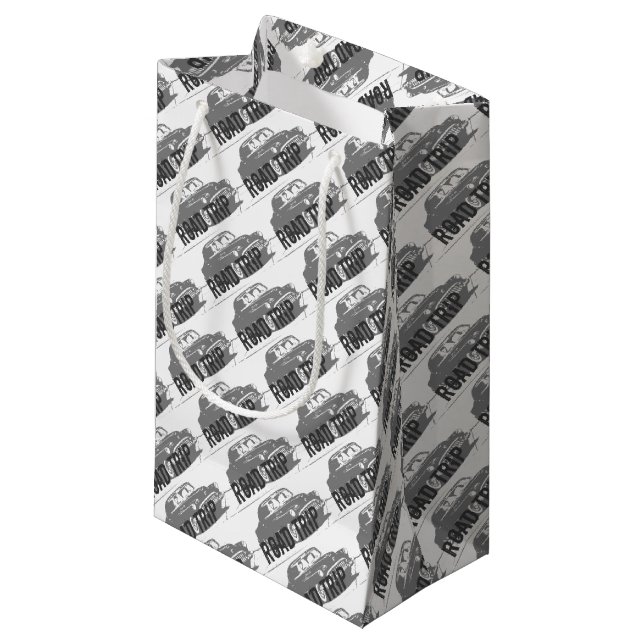 Vintage Car Kleine Geschenktüte (Vorderseite Schrägansicht)