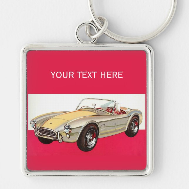 Vintage Car kundenspezifische Schlüsselkette Schlüsselanhänger (Vorne)