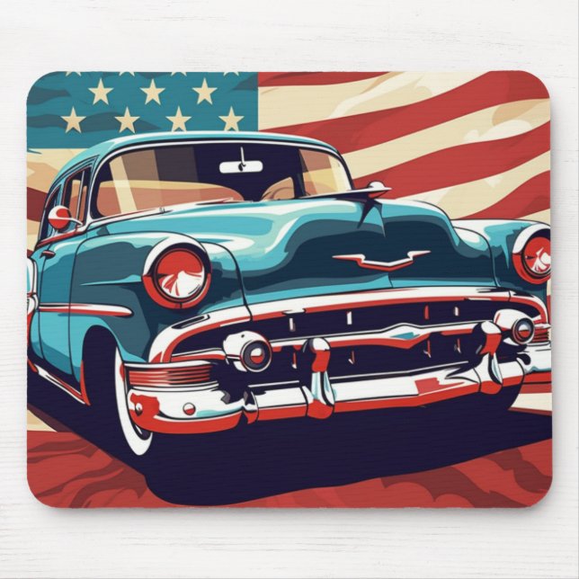 Vintage-Car-Mauspad Mousepad (Vorne)