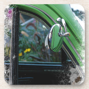 Vintage Car Mirror Getränkeuntersetzer