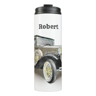 Vintage Car - Name hinzufügen - Kaffee Thermosbecher