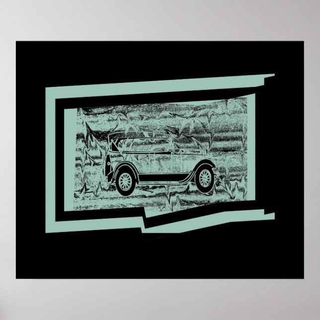 Vintage Car Posters Poster (Vorne)