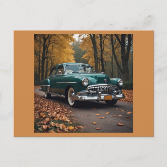Vintage Car Postkarte (Vorderseite)