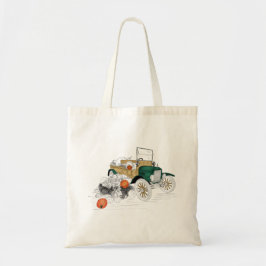 Vintage Car Pumpkin Harvest Tragetasche