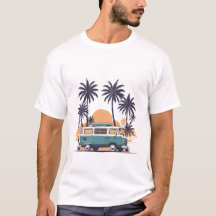 Vintage Car T - Shirt - Retro Graphic T-Shirt for 