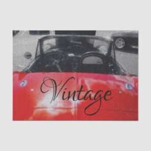 Vintage Car Tissue Paper Seidenpapier