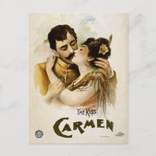 Vintage Carmen  Der Kuss Postkarte