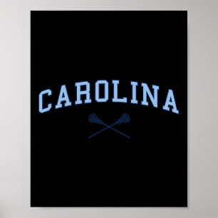 Vintage Carolina Lacrosse 2 Poster