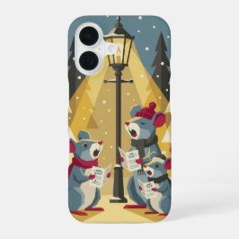 Vintage Caroling Mice Phone Case - iPhone iPhone 16 Hülle