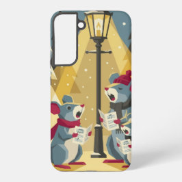 Vintage Caroling Mice Phone Case - Samsung Samsung Galaxy Hülle