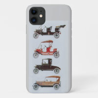 Vintage Cars Ansammlung, Red Black Gray Classic Ca