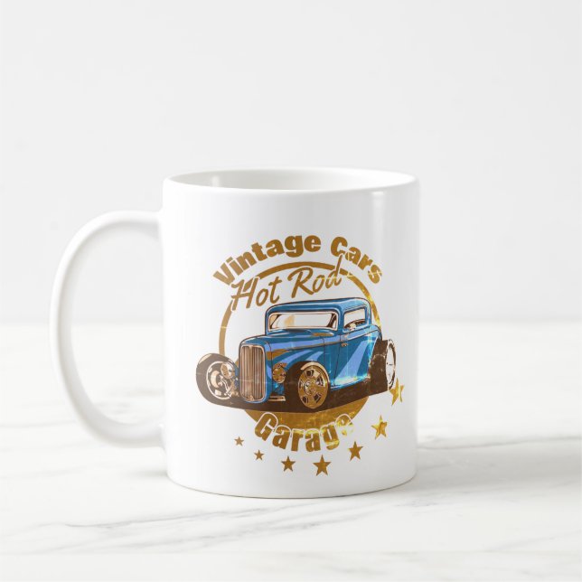 Vintage cars, Hot Rod!  Kaffeetasse (Links)
