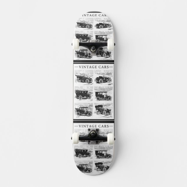 Vintage Cars Skateboard (Vorderseite)