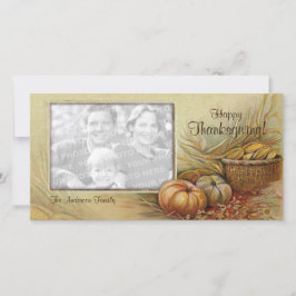 Vintage carte photo de Thanksgiving