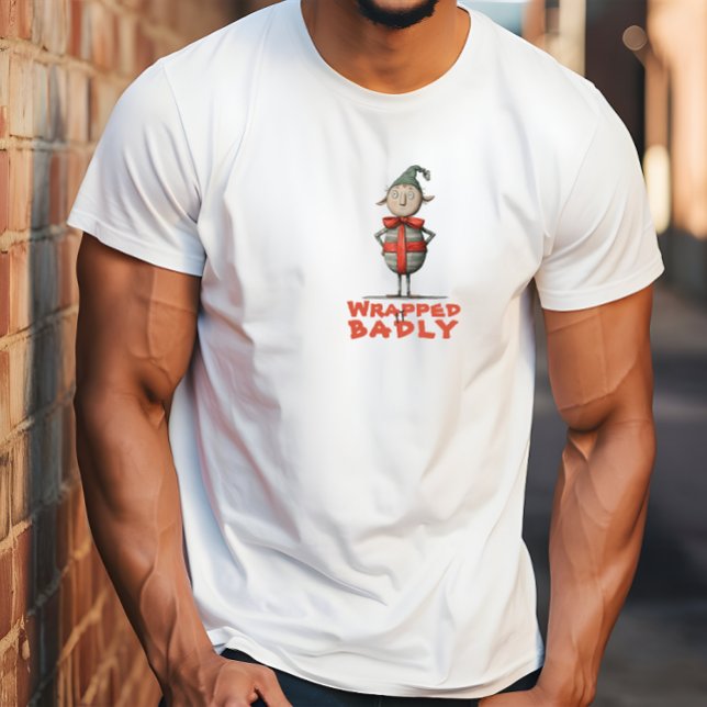 Vintage cartoon elf ironic wishes T-Shirt (Von Creator hochgeladen)