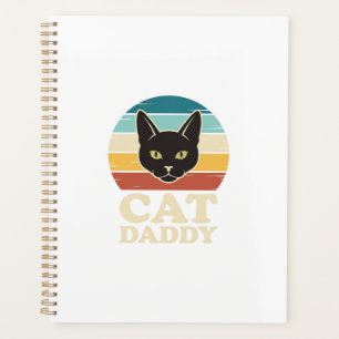 Vintage Cat Daddy Black Cat Retro Sonnenuntergang  Planer