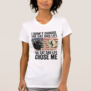 Vintage-Cat-Daddy-Leben-patriotisches-Vektor-Shirt T-Shirt