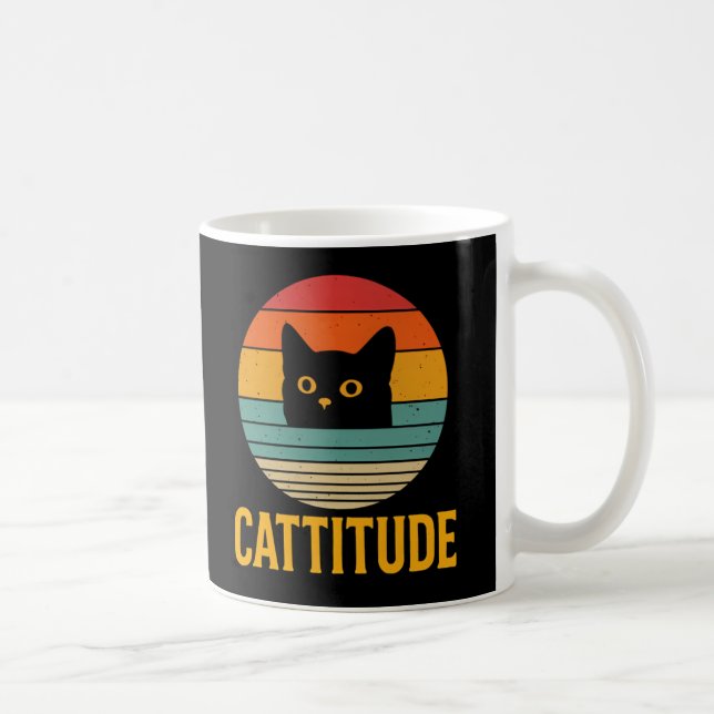 Vintage-Cat-Einstellung Katze  Kaffeetasse (Rechts)