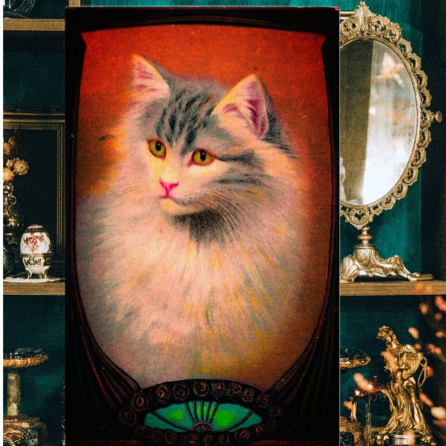 Vintage Cat Illustration Art Poster (Von Creator hochgeladen)