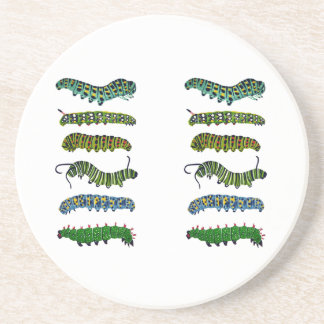 Vintage Caterpillar Illustration Mug  Getränkeuntersetzer