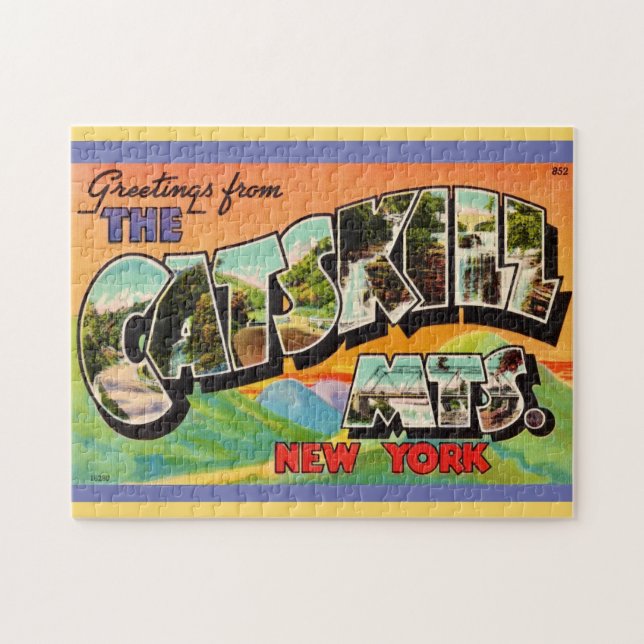 Vintage Catskill Mountains Greetings (Horizontal)