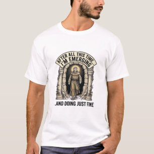 Vintage-Cave-Humor-Gravur Grafik-Shirt-Design_ T-Shirt