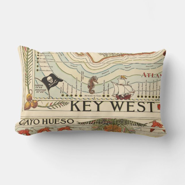 Vintage Cayo Hueso Lumbar Coussin (Recto)