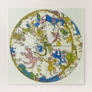 Vintage Celestial, Arabische Sphäre, Sternbilder