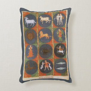 Vintage Celestial, astrologische Tierkreiszeichen- Dekokissen
