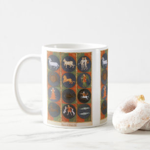 Vintage Celestial, astrologische Tierkreiszeichen- Kaffeetasse