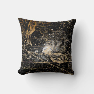 Vintage Celestial Star Map Background Kissen