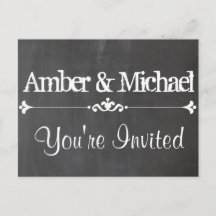 Vintage Chalkboard Custom Postkarte