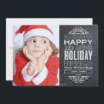 VINTAGE CHALKBOARD | HOLIDAY PHOTO CARD FEIERTAGSKARTE<br><div class="desc">©Fine & Dandy Paperie</div>