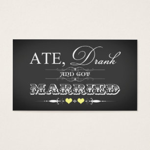 Vintage Chalkboard Style Gastgeschenk Hochzeit Gel