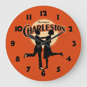 Vintage Charleston-NoKunstwerke Große Wanduhr