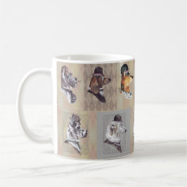 🐾 Vintage Charm of “The Gentleman Dogs”! 🐾 Kaffeetasse
