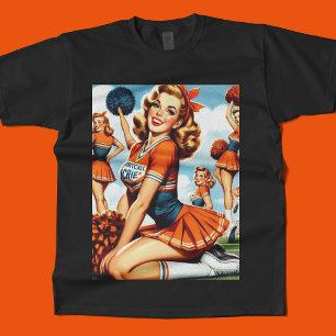 Vintage-Cheerleader-Illustration T-Shirt