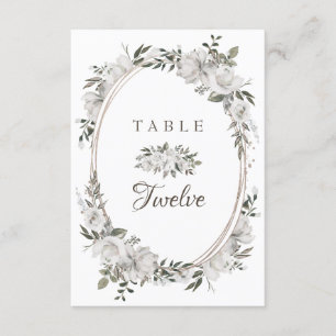 Vintage Cherish Sitzordnung Hochzeit Tischnummern
