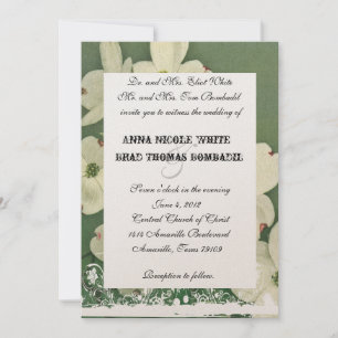 Vintage Cherry Blossom Hochzeitseinladung Einladung