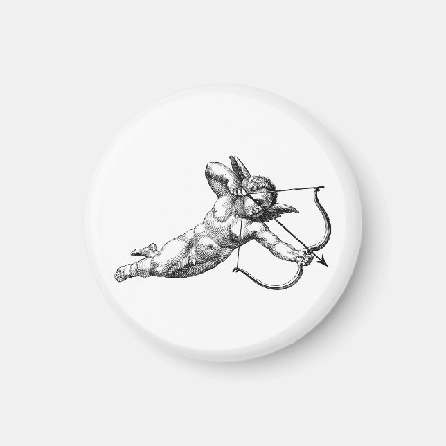Vintage Cherub Cupid-Liebe Magnet (Vorne)