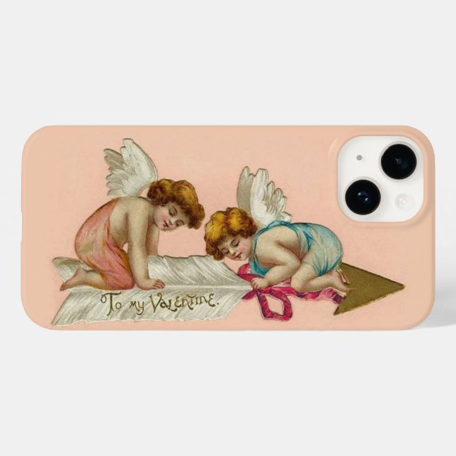 Vintage Cherubs Case-Mate iPhone 14 Hülle (Rückseite (Horizontal))