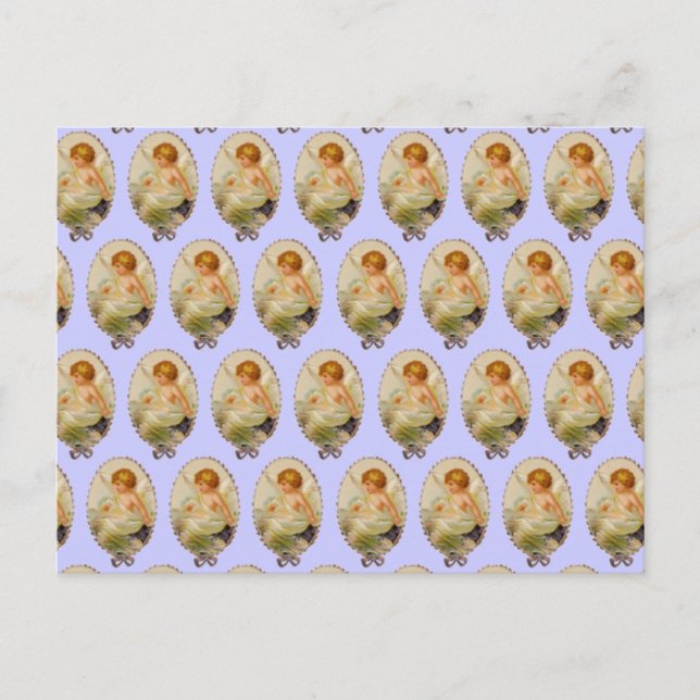 Vintage Cherubs Postkarte (Vorderseite)