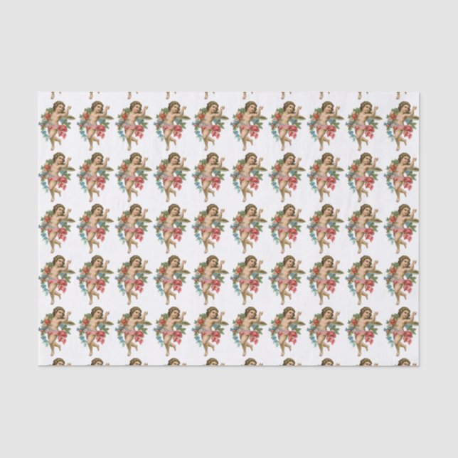 Vintage Cherubs Seidenpapier (Vorderseite)