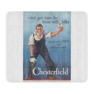 Vintage Chesterfield Zigarettenwerbung Schneidebrett