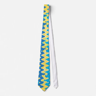 Vintage-Chevron-gestreifte retro abstrakte Kunst Krawatte