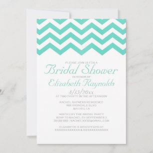 Vintage-Chevron-Hochzeitsshower-Einladungen Einladung