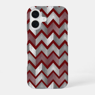 Vintage-Chevron-Metallakzent - Luxe Deco iPhone 16 Hülle